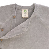 Baby Pullover - Knitted Kimono GOTS, Garden Explorer Grey - Lässig