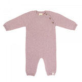 Strampler - Knitted Overall GOTS, Garden Explorer light pink - Lässig