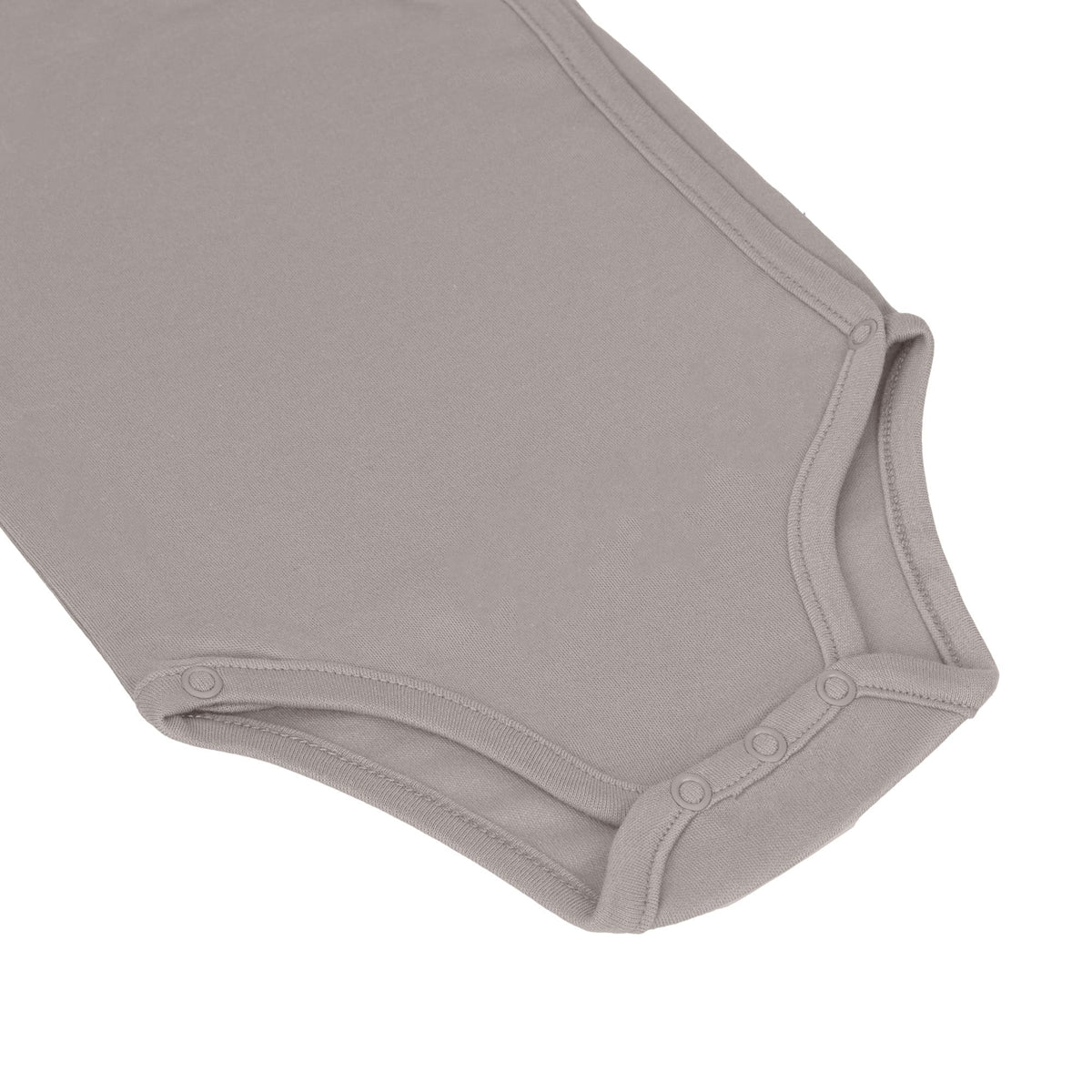 Baby Body langarm - Bio Baumwolle, Zitrone Taupe - Lässig