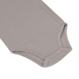 Baby Body langarm - Bio Baumwolle, Zitrone Taupe - Lässig