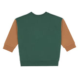 Kinder Pullover - Bio Baumwolle, Little Gang, Smile Dunkelgrün - Lässig