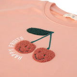 Kinder Pullover - Bio Baumwolle, Little Gang, Kirsche Rosa - Lässig