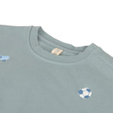 Kinder Pullover - Bio Baumwolle, Skateboard granit grün - Lässig
