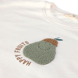 Kinder Pullover - Bio Baumwolle, Little Gang, Birne Weiß - Lässig
