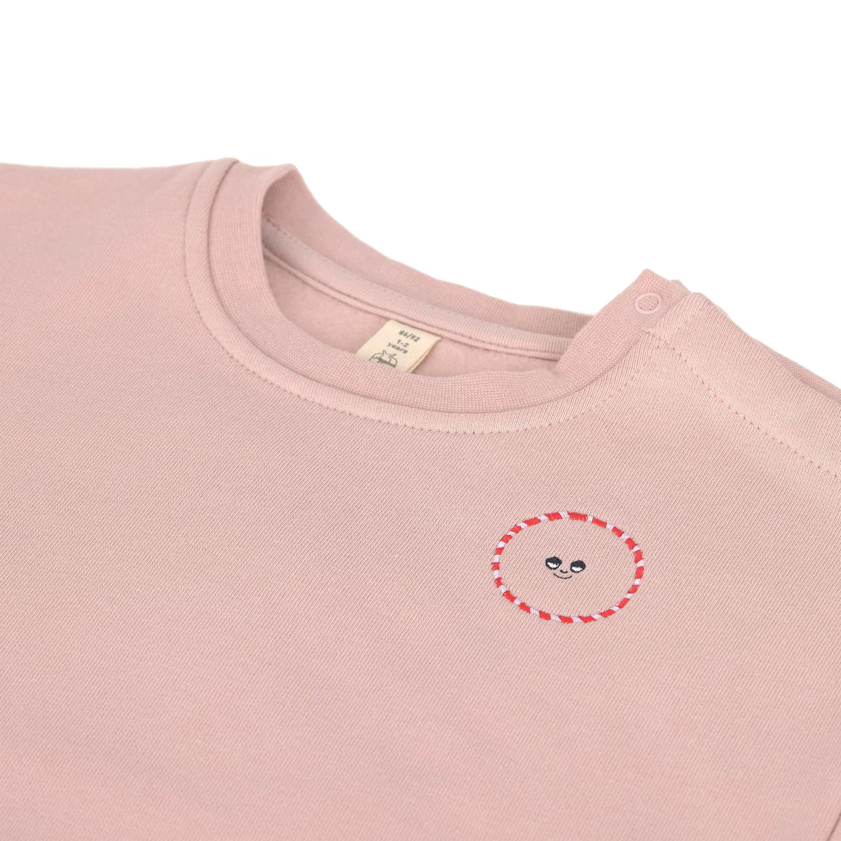 Kinder Pullover - Bio Baumwolle, Herz Rosa - Lässig