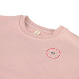 Kinder Pullover - Bio Baumwolle, Herz Rosa - Lässig