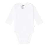 Baby Body Langarm - gerippt, milky- Lässig