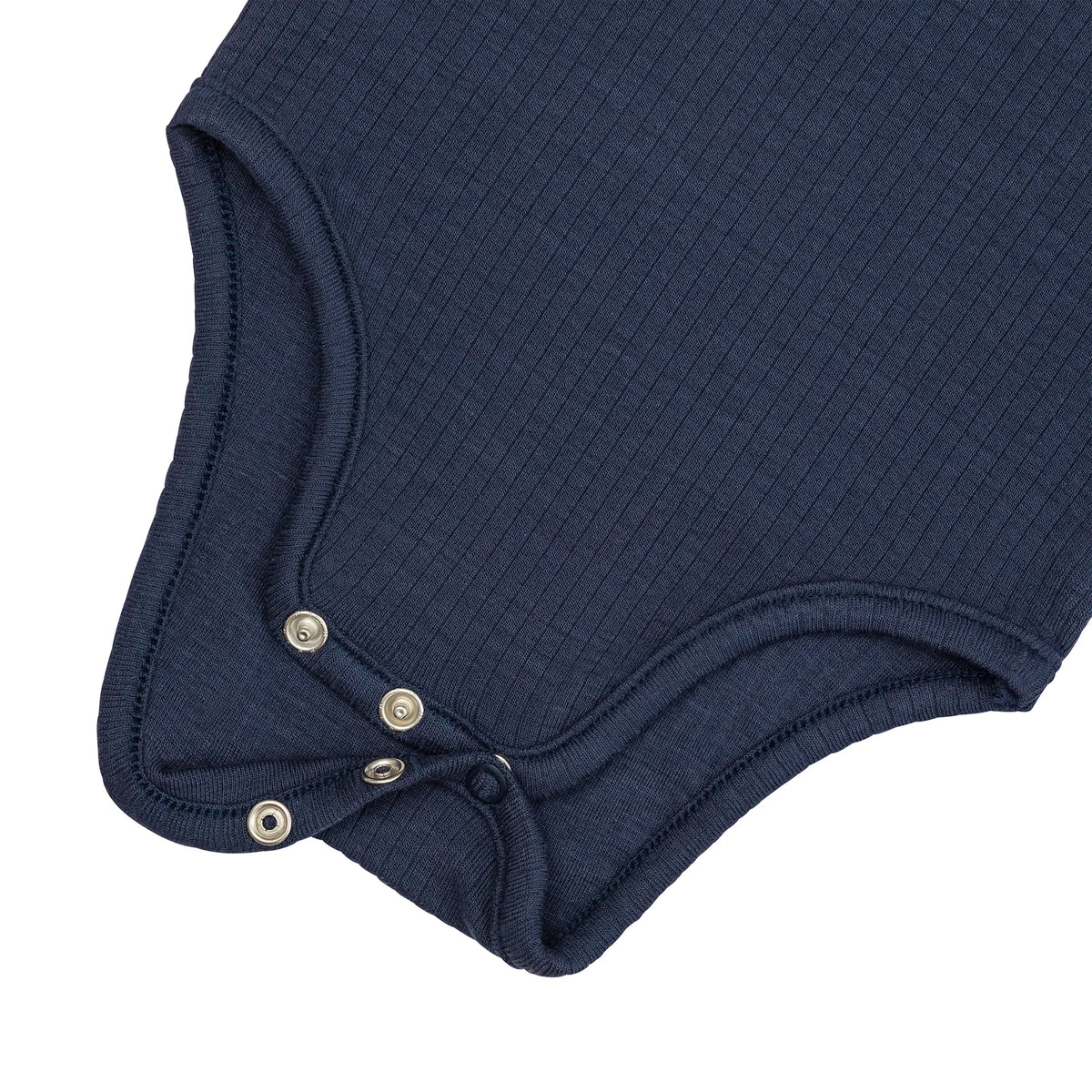 Baby Body Langarm - gerippt, navy - Lässig