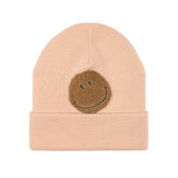 Beanie Mütze Kinder - Merino Wolle, Little Gang, Smile Rosa - Lässig