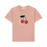 Kinder T-Shirt - Bio Baumwolle, Little Gang, Kirsche rosa - Lässig