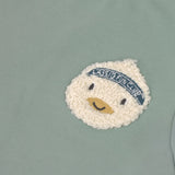 Kinder T-Shirt - Bio Baumwolle, Ente Granit Grün - Lässig