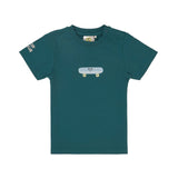 Kinder T-Shirt - Bio Baumwolle, Skateboard grün - Lässig