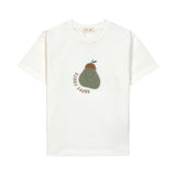 Kinder T-Shirt - Bio Baumwolle, Little Gang, Birne weiß - Lässig