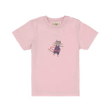 Kinder T-Shirt - Bio Baumwolle, Katze rosa - Lässig