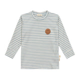 Kinder Langarm Shirt gerippt - Little Gang, Smile Hellblau - Lässig