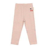 Leggings Kinder - Gerippt, Little Gang, Kirsche Rosa - Lässig