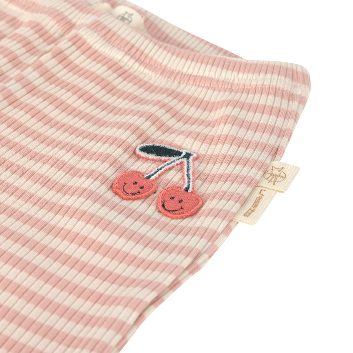Leggings Kinder - Gerippt, Little Gang, Kirsche Rosa - Lässig