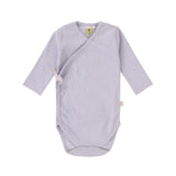 Baby Wickelbody langarm - Bio Baumwolle, pastell lila - Lässig