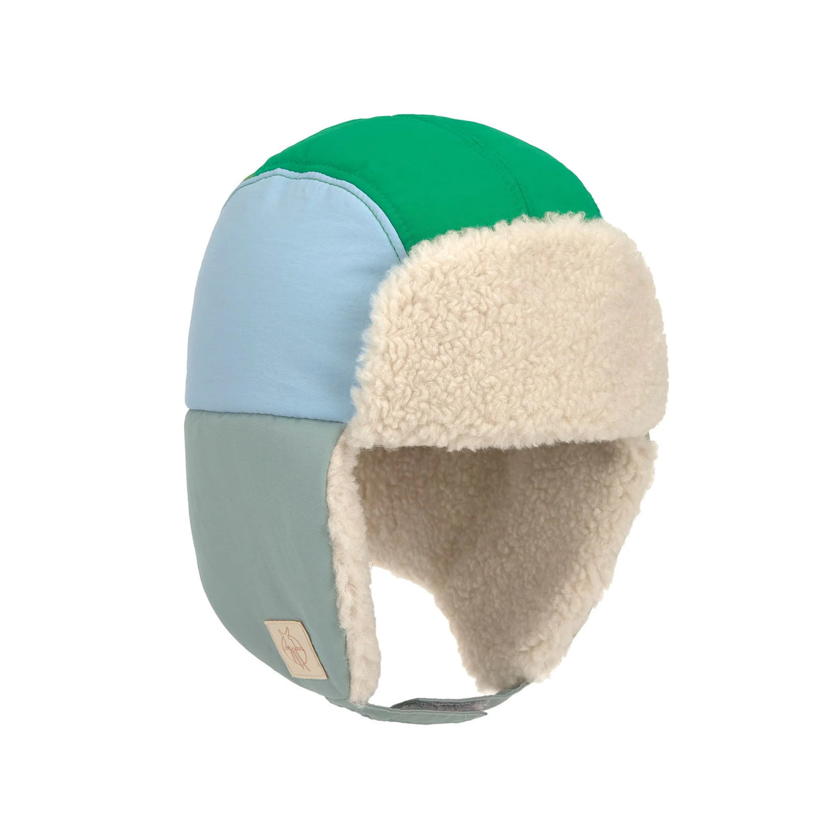 Kinder Wintermütze Teddy - Skateboard, Granit Grün - Lässig