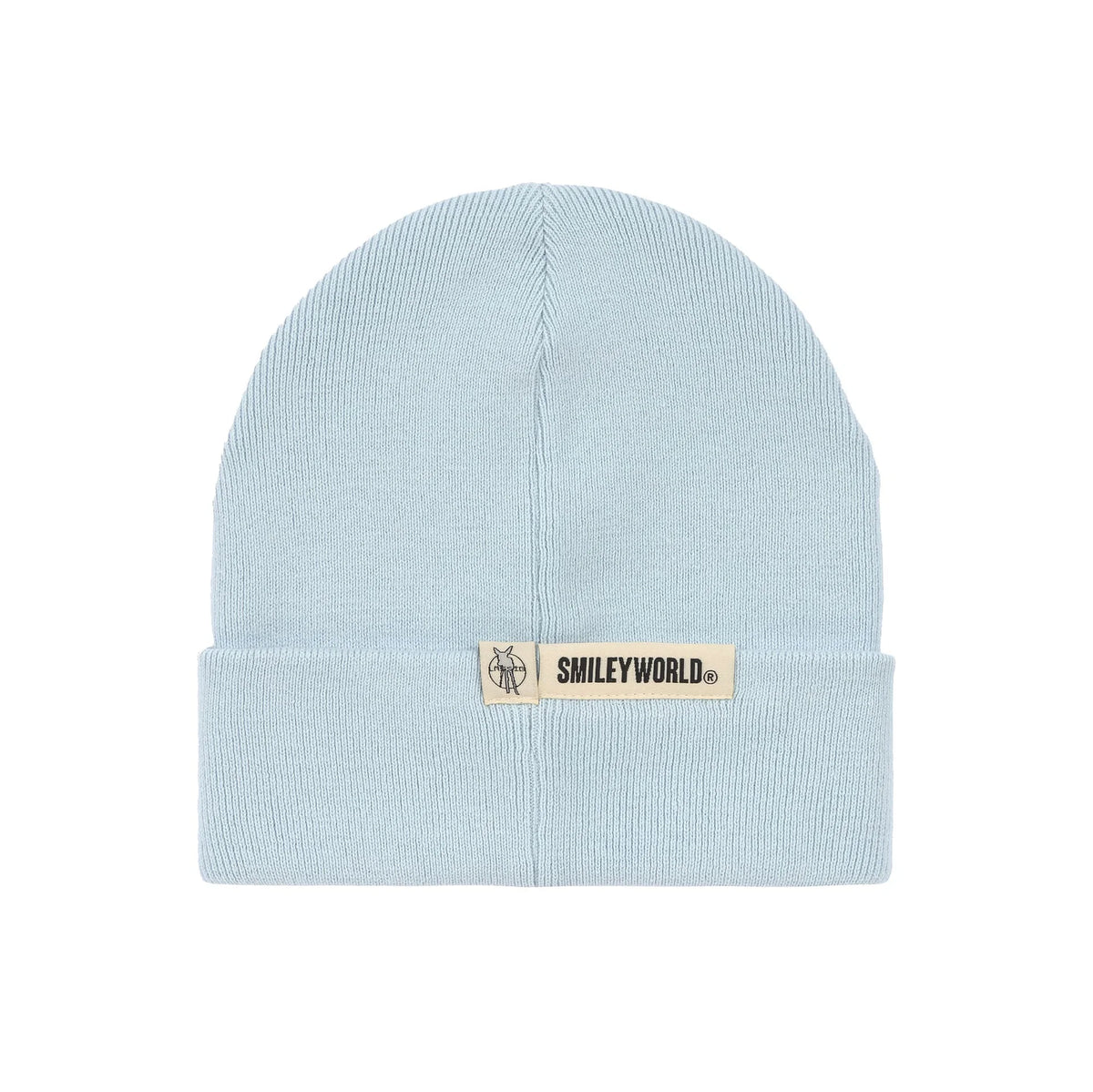 Beanie Mütze Kinder - Bio-Baumwolle SmileyWorld®,  Blau - Lässig