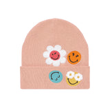 Beanie Mütze Kinder - Bio-Baumwolle SmileyWorld®, Rosa - Lässig
