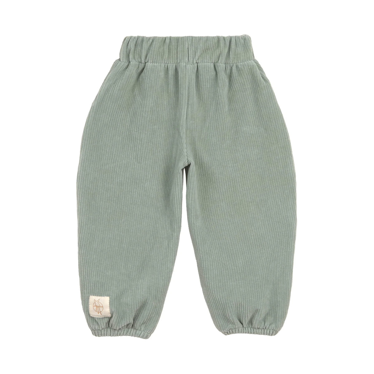 Kinder Hose Cord - Bio Baumwolle, Skateboard Granit Grün - Lässig