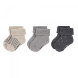 Babysocken (3er-Pack) - Newborn Socks, Grey - Lässig