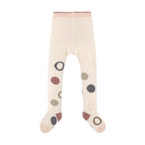 Strumpfhose GOTS - Tights, Circles offwhite - Lässig