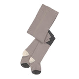 Strumpfhose GOTS - Tights, Block Streifen Taupe Anthrazit - Lässig