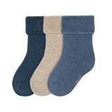 Baby Socken Frottee 3er Set - Little Gang, Blau - Lässig