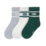 Tennissocken Kinder 3er-Set - Little Gang, Blau - Lässig