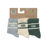 Tennissocken Kinder 3er-Set - Little Gang, Blau - Lässig