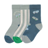 Kinder Tennis Socken 3er-Set - Bio Baumwolle, Skateboard - Lässig