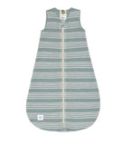 Schlafsack mit TENCEL™ Lyocell Striped - granit green - Lässig
