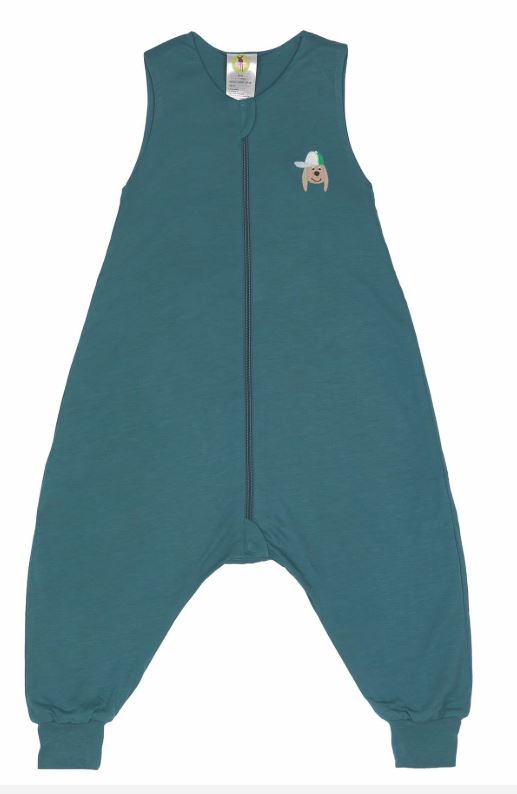 Kinder Schlafoverall 0.5 TOG - Hund, Blau Grün - Lässig