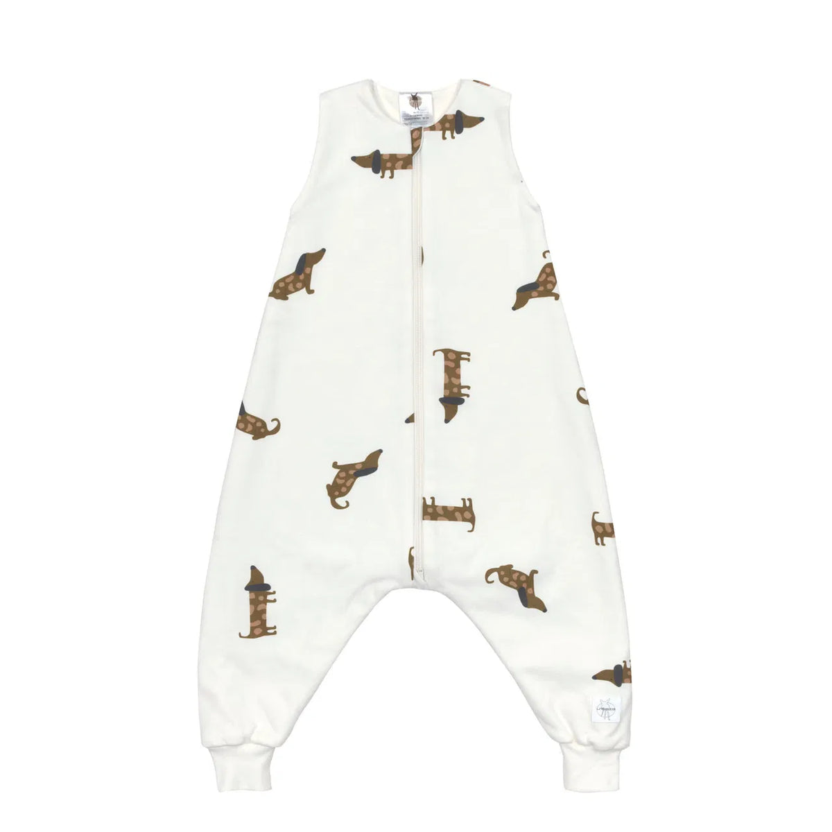 Kinder Schlafoverall 1 TOG - Bio Baumwolle, Beige - Lässig