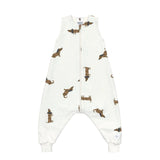 Kinder Schlafoverall 1 TOG - Bio Baumwolle, Beige - Lässig