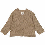 Cardigan needle out Baby cashew - Müsli by Green Cotton