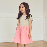 Kurzarmkleid cozy me rib s/s bubblegum - Müsli by Green Cotton