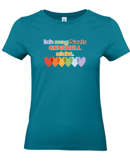 Tailliertes T-Shirt "Ich mag N*Z*S generell nicht"  - in Kooperation mit seiten.verkehrt