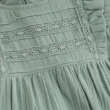 Musselinkleid SS jadeite - En Fant