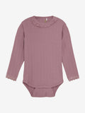Body LS Pointelle nostalgia rose - En Fant