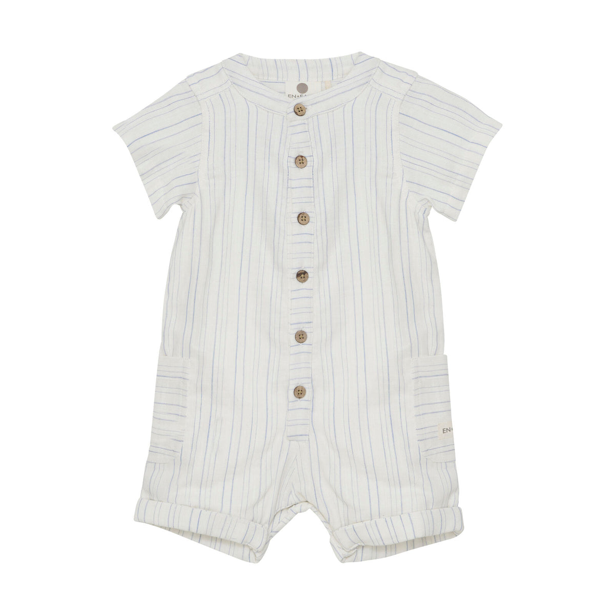 Einteiler SS Stripe eggnog - En Fant