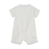 Einteiler SS Stripe eggnog - En Fant