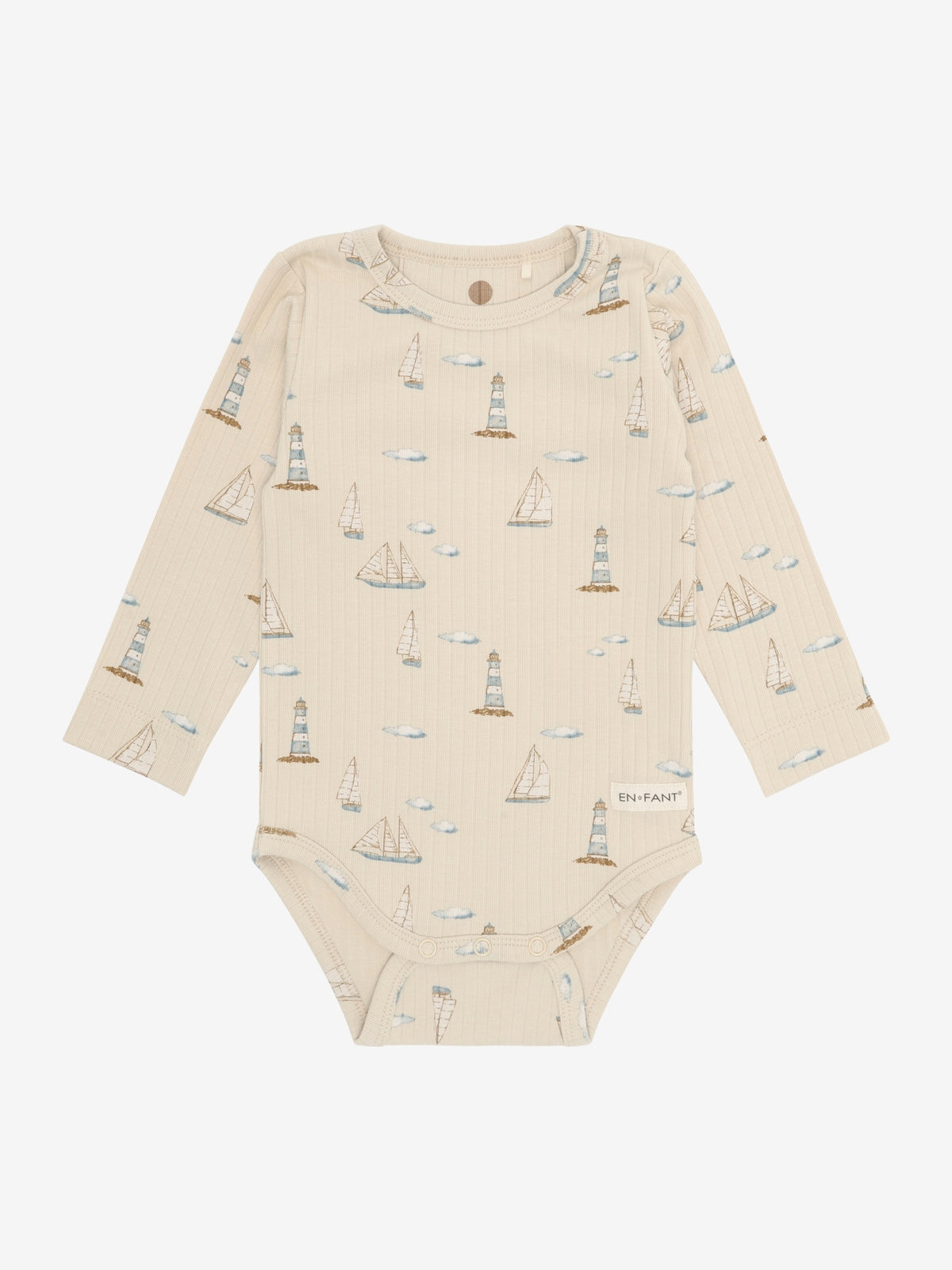 Body LS Rib AOP fog - En Fant
