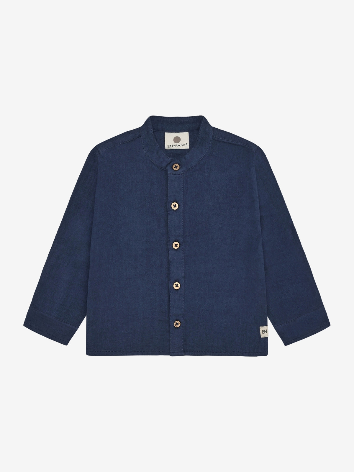 Shirt LS Musselin medieval blue - En Fant