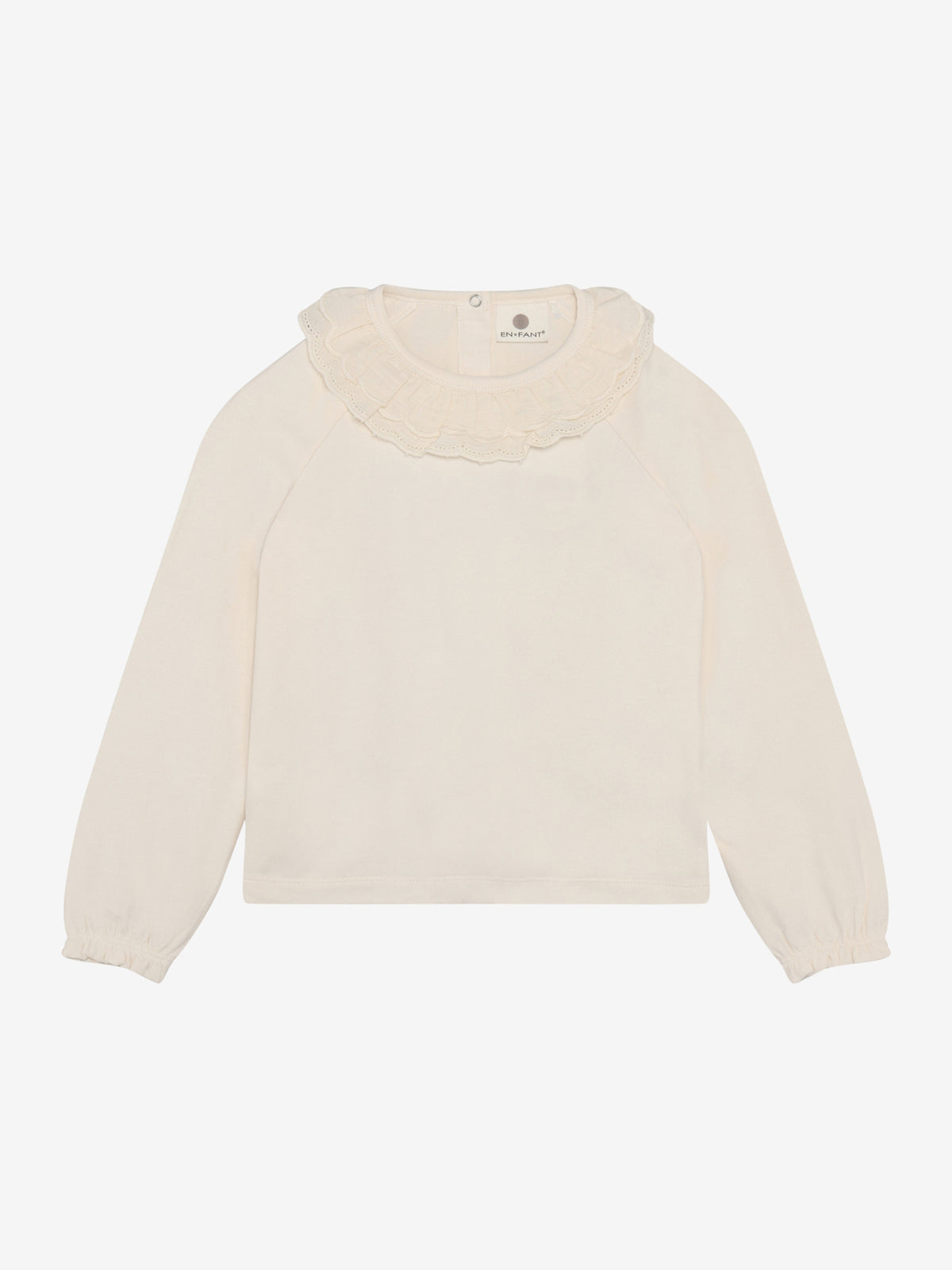 Langarmshirt LS mit Kragen pearled ivory - En Fant