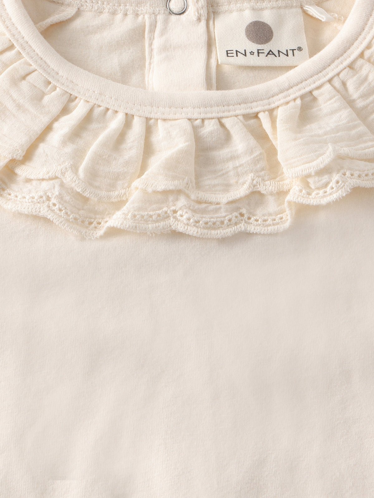 Langarmshirt LS mit Kragen pearled ivory - En Fant
