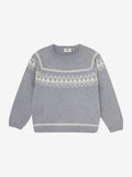 Strickpullover mit Wolle light grey melange - En Fant
