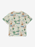 T-Shirt SS Slub AOP fog - En Fant